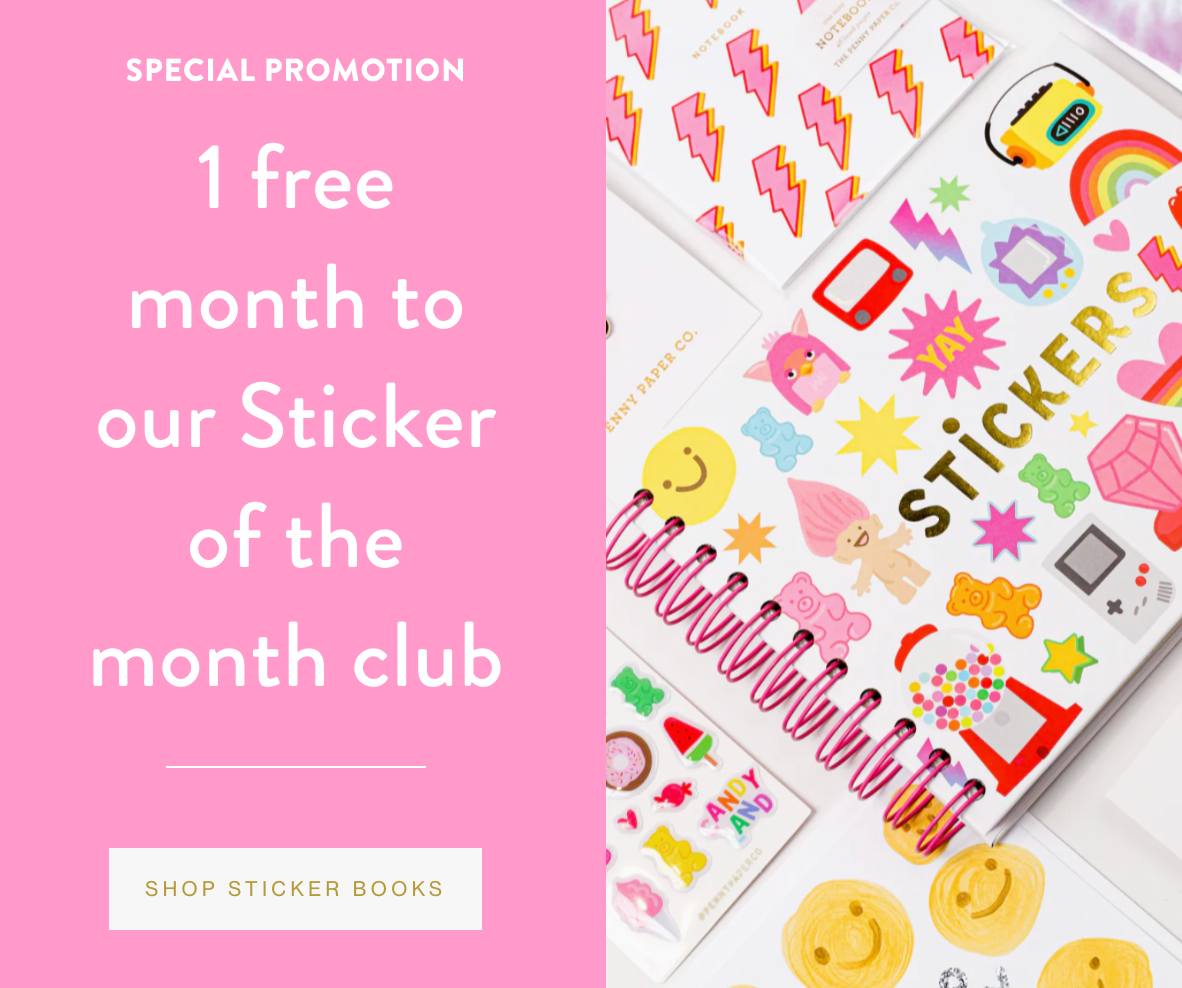 Free Sticker of the Month Club Membership