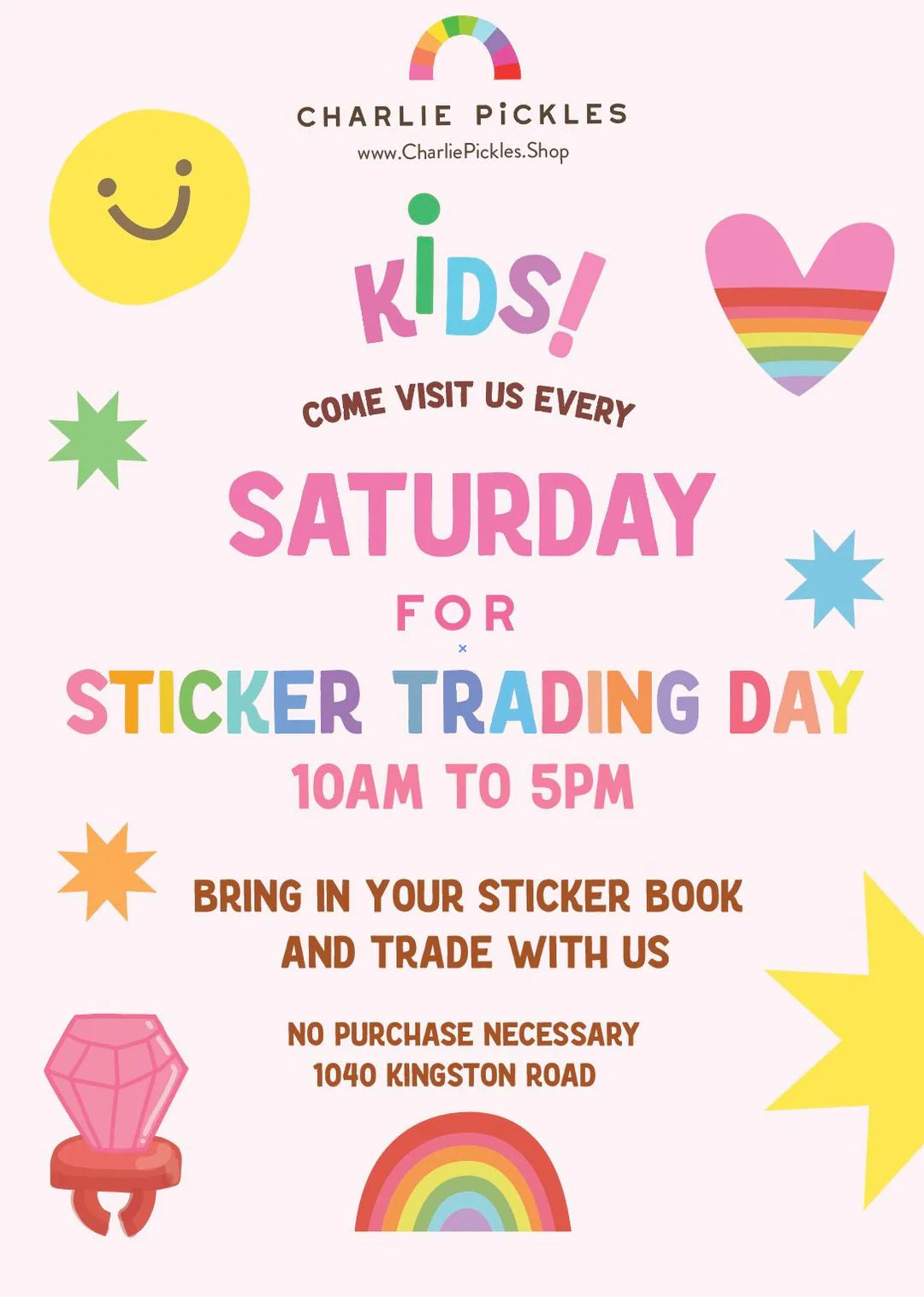Sticker Trading Saturdays is Back!
