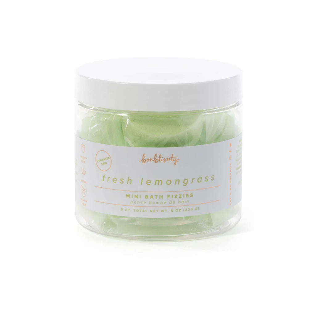 Fresh Lemongrass Mini Bath Fizzies (8 pc)
