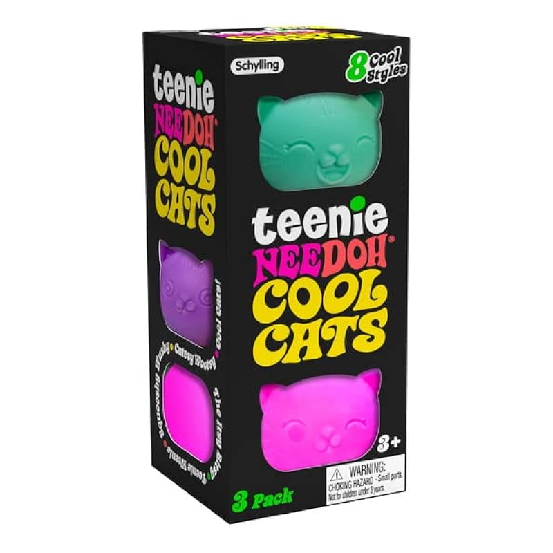 Package of 3 TEENIE COOL CAT NEE DOH