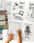 SPACE, Above & Beyond Coloring, Activity, Jokes, DIY + MORE