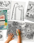DINOSAURS Coloring + Activity: Mazes, Puzzles, Jokes + MORE