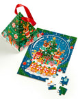 Reindeer Snow Globe Puzzle Ornament (48 Piece Mini Puzzle)