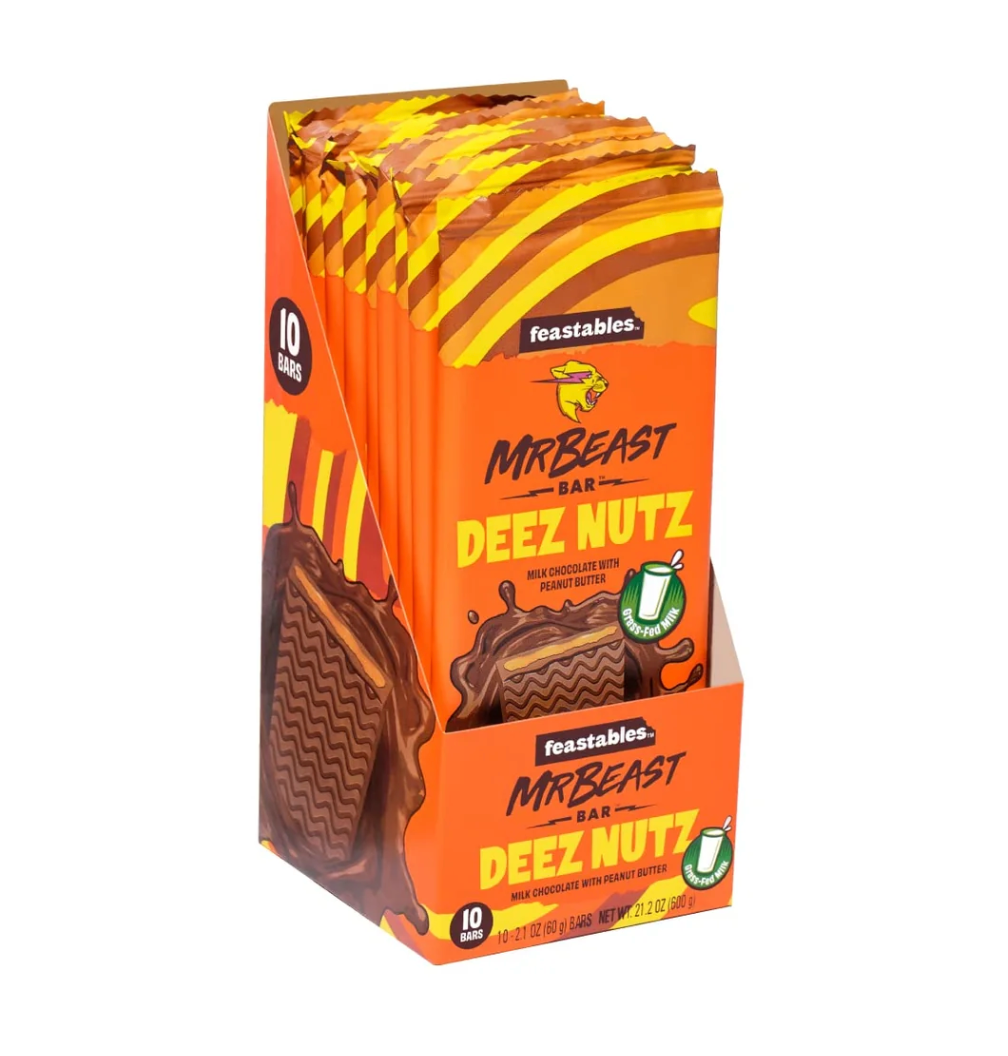 Mrbeast Chocolate Bar Deez Nuts - Mrbeast Chocolate Bar