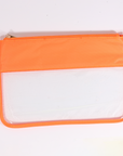 Neon Orange - Flat Nylon Pouch
