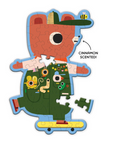 Cinnamon Bear 48 Piece Scratch and Sniff Shaped Mini Puzzle