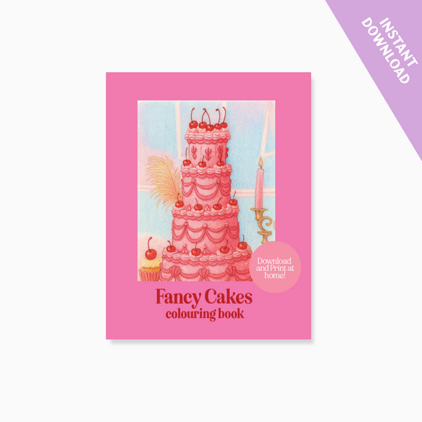 Fancy Cakes Colouring Book  | Print at Home