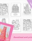 Fancy Cakes Colouring Book | Print at Home