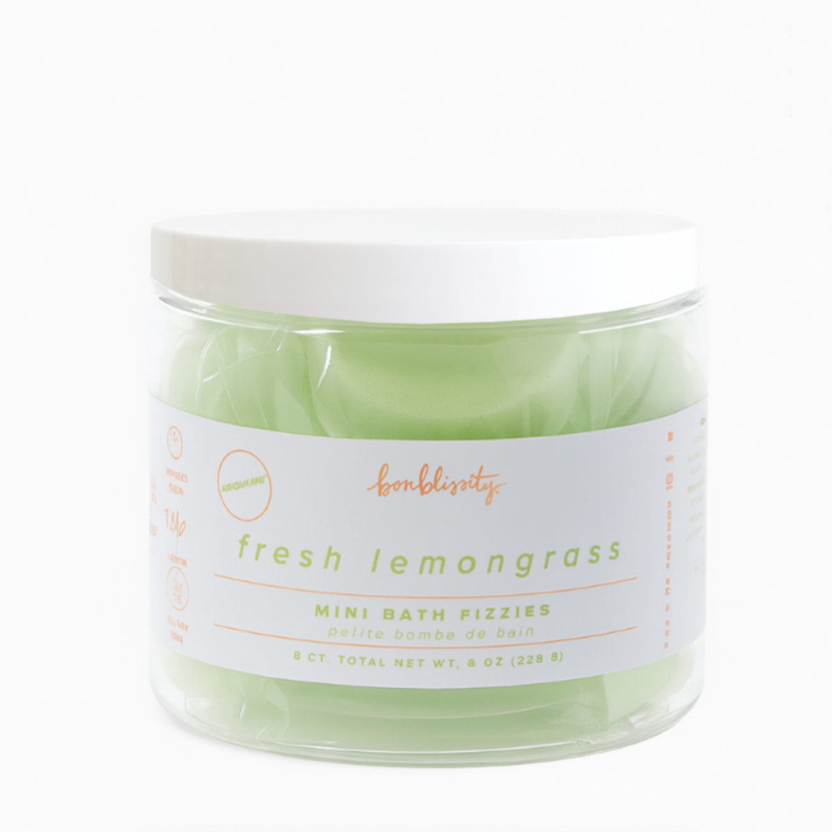 Fresh Lemongrass Mini Bath Fizzies (8 pc)
