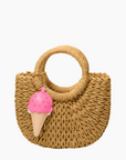 Pre-Order | handmade straw purse - Small