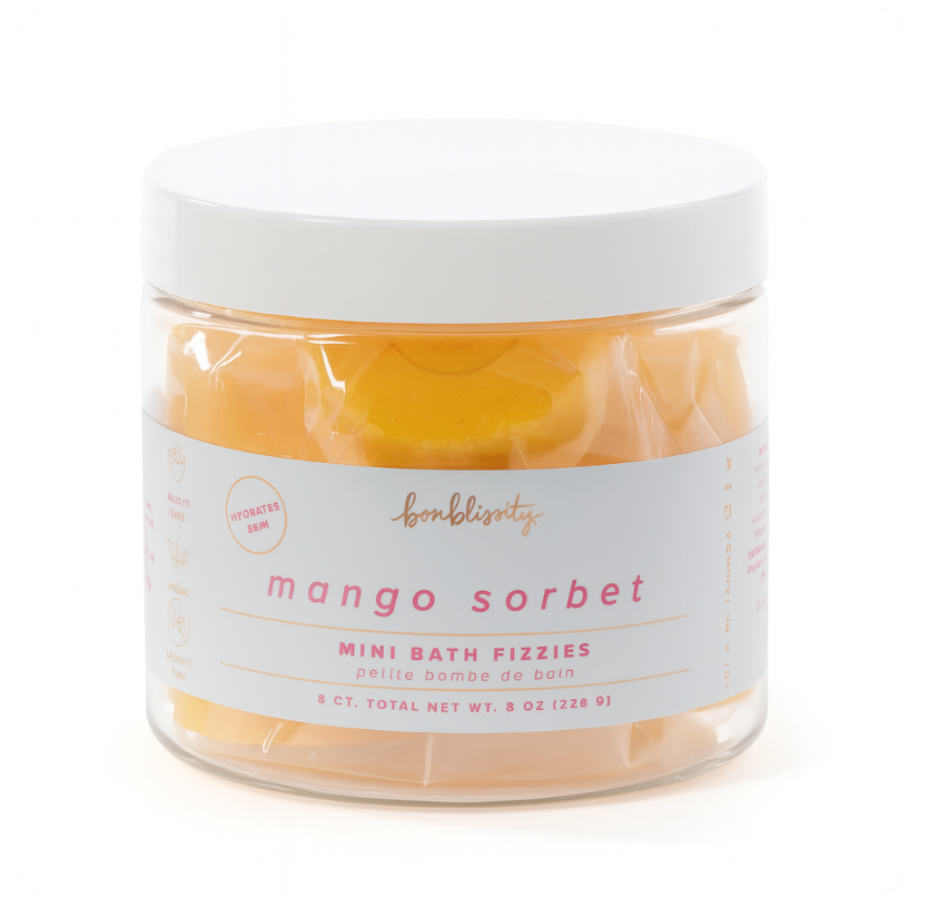 Mango Sorbet Mini Bath Fizzies (8 pc)