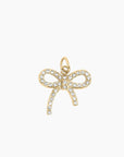 Charm | Rhinestone Bow Charm 18k Gold Plated