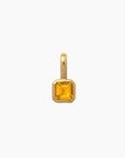Birth Month Gemstones, 18k Gold Plated Charm