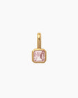 Birth Month Gemstones, 18k Gold Plated Charm