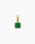 Birth Month Gemstones, 18k Gold Plated Charm