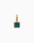 Birth Month Gemstones, 18k Gold Plated Charm