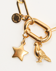 Paperclip Link Necklace, 18k Gold Plated
