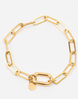 Charm Bracelet, 18k Gold Plated
