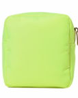 Neon Yellow - Mini Square Nylon Pouch