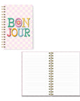 Bonjour Medium Spiral Notebook