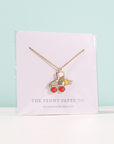 Retro Bear Pendant Necklace, 14k Gold Plated