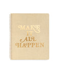 Rough Draft Large Notebook , Make it Happen