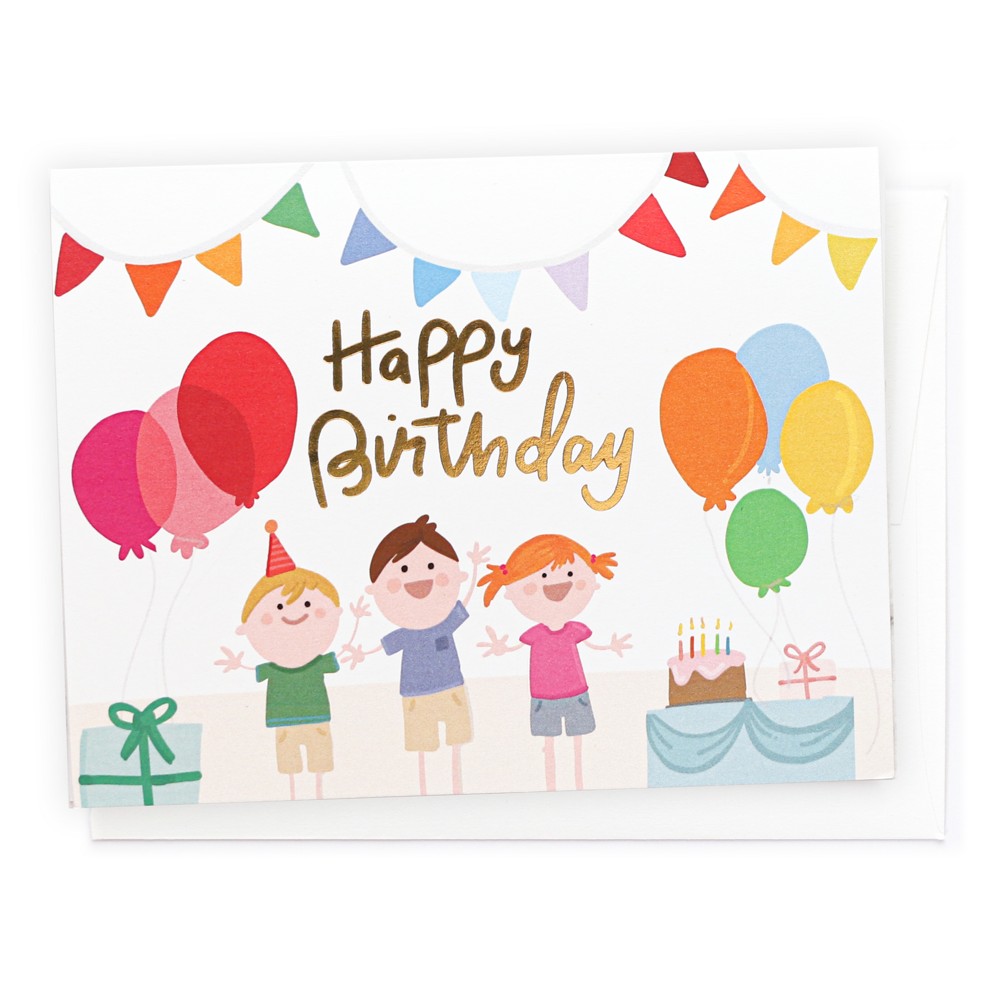 Kids Birthday Party, Greeting Card