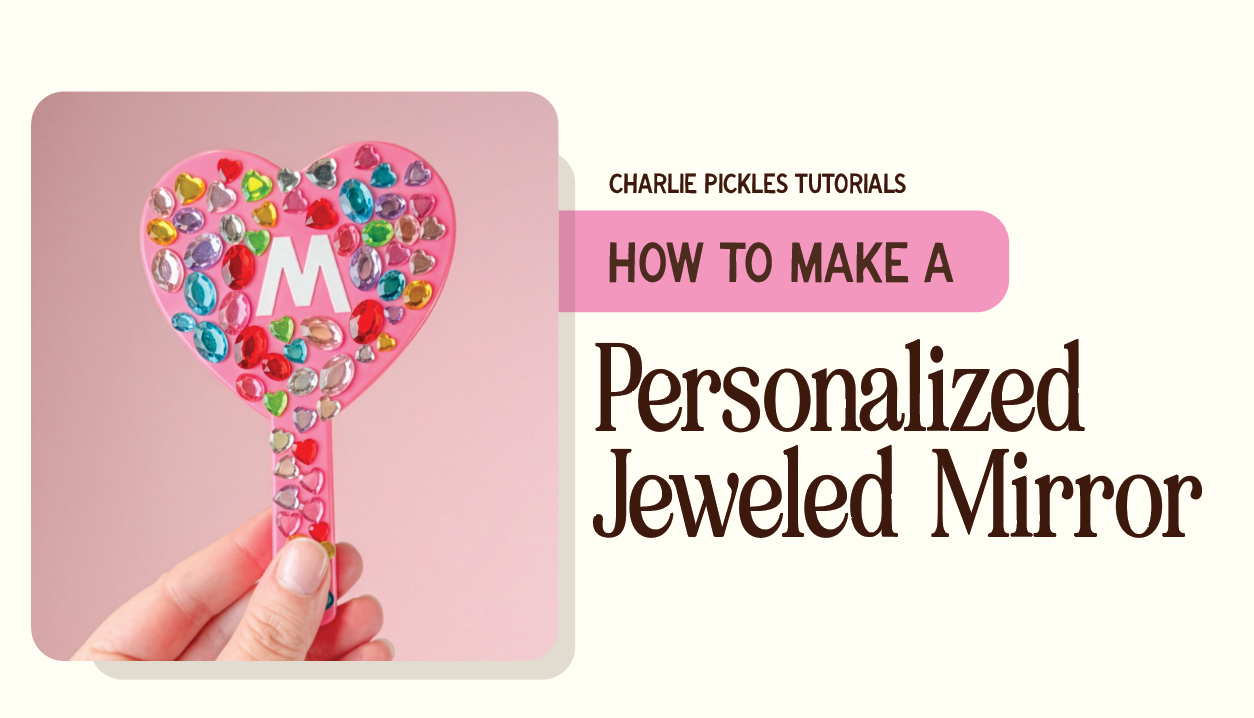 Decorate A Heart Mirror Tutorial