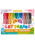 Cat Parade Gel Crayons (Set of 12)