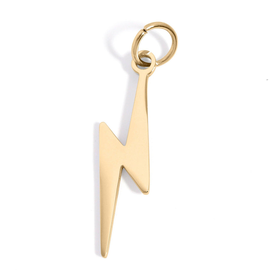 Lightning Bolt,  18k Gold Plated Charm