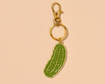 Enamel Keychain & Bag Charm—Pickle (Veggie, Foodie, Summer)
