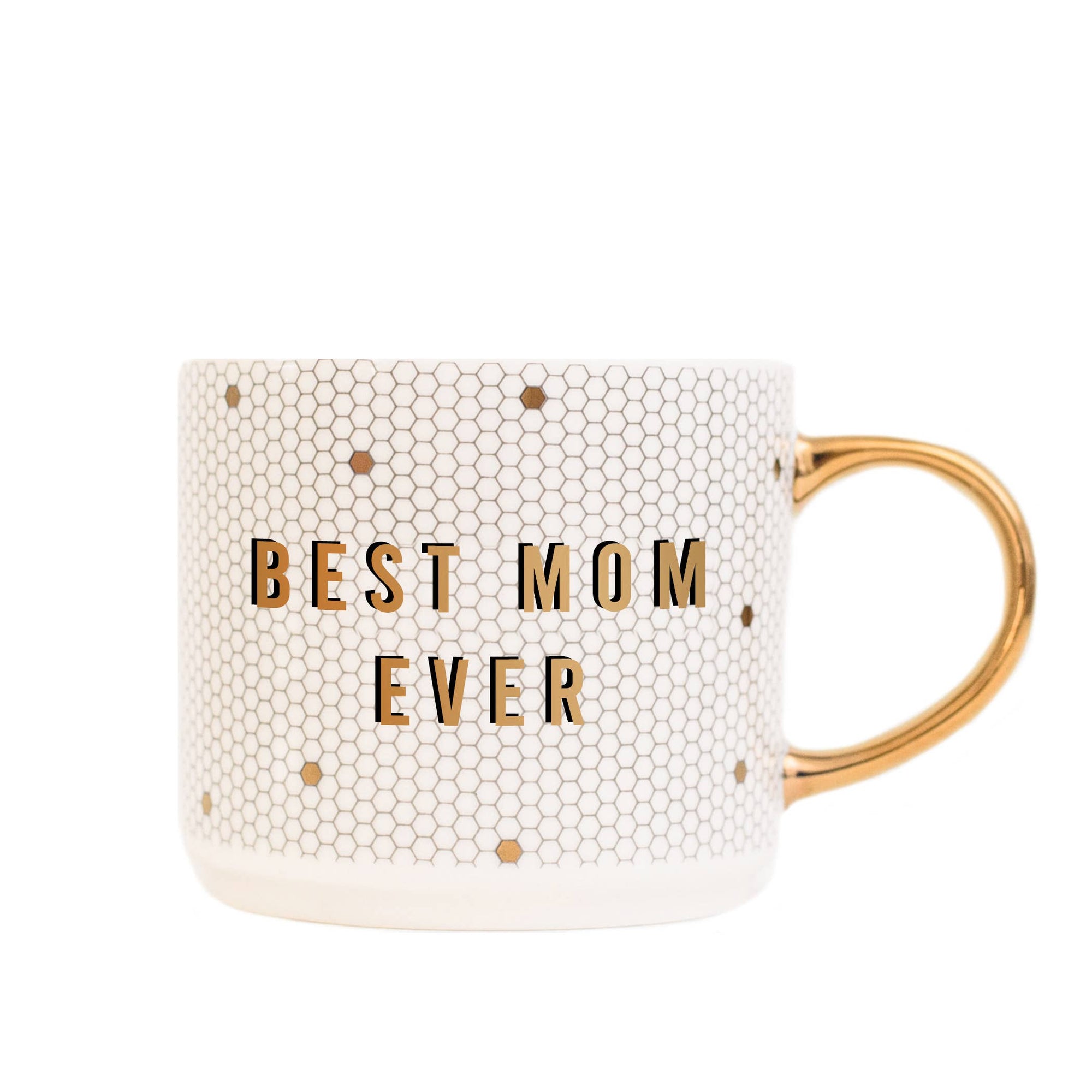 Best Mom Ever - Gold Tile Coffee Mug (17oz)