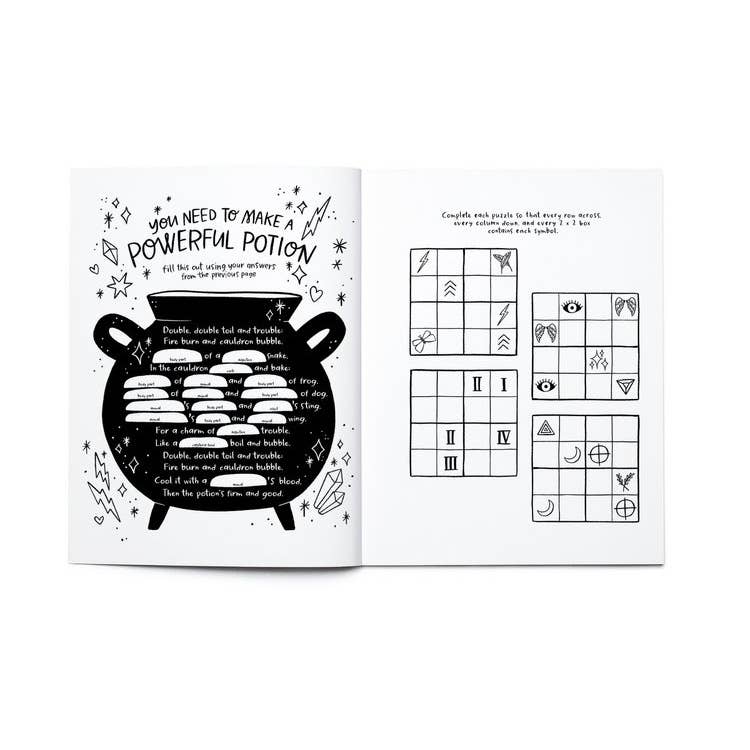MYTH &amp; MAGIC Coloring + Activity: Mazes, Puzzles, Jokes +