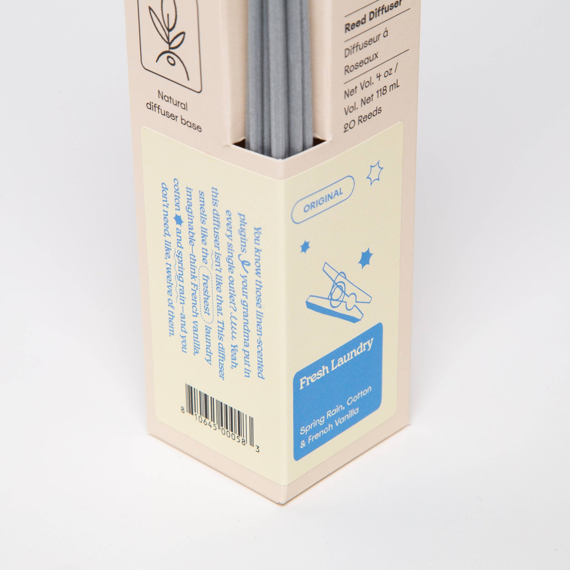 Fresh Laundry - Rain, Cotton &amp; Vanilla 4oz Reed Diffuser