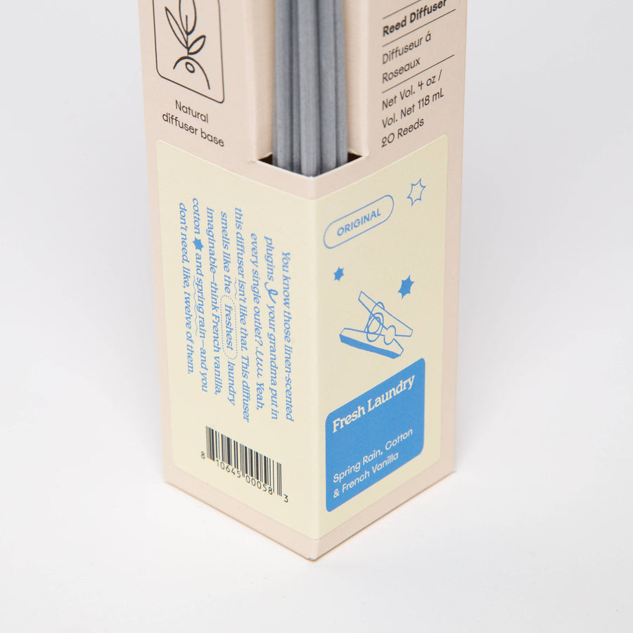 Fresh Laundry - Rain, Cotton & Vanilla 4oz Reed Diffuser