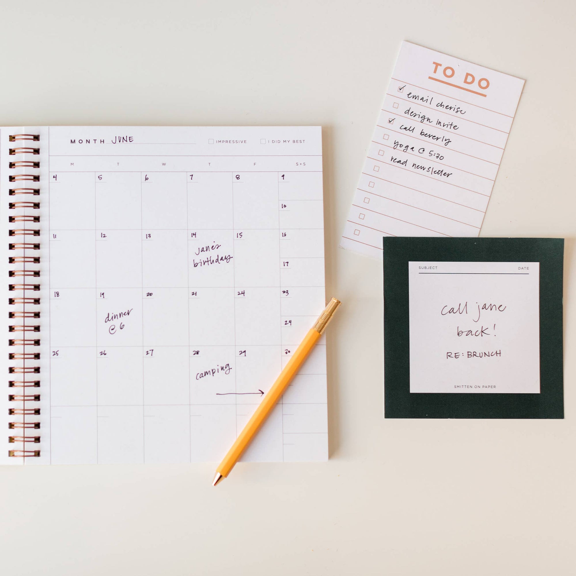 Future is Bright Monthly Planner Yellow