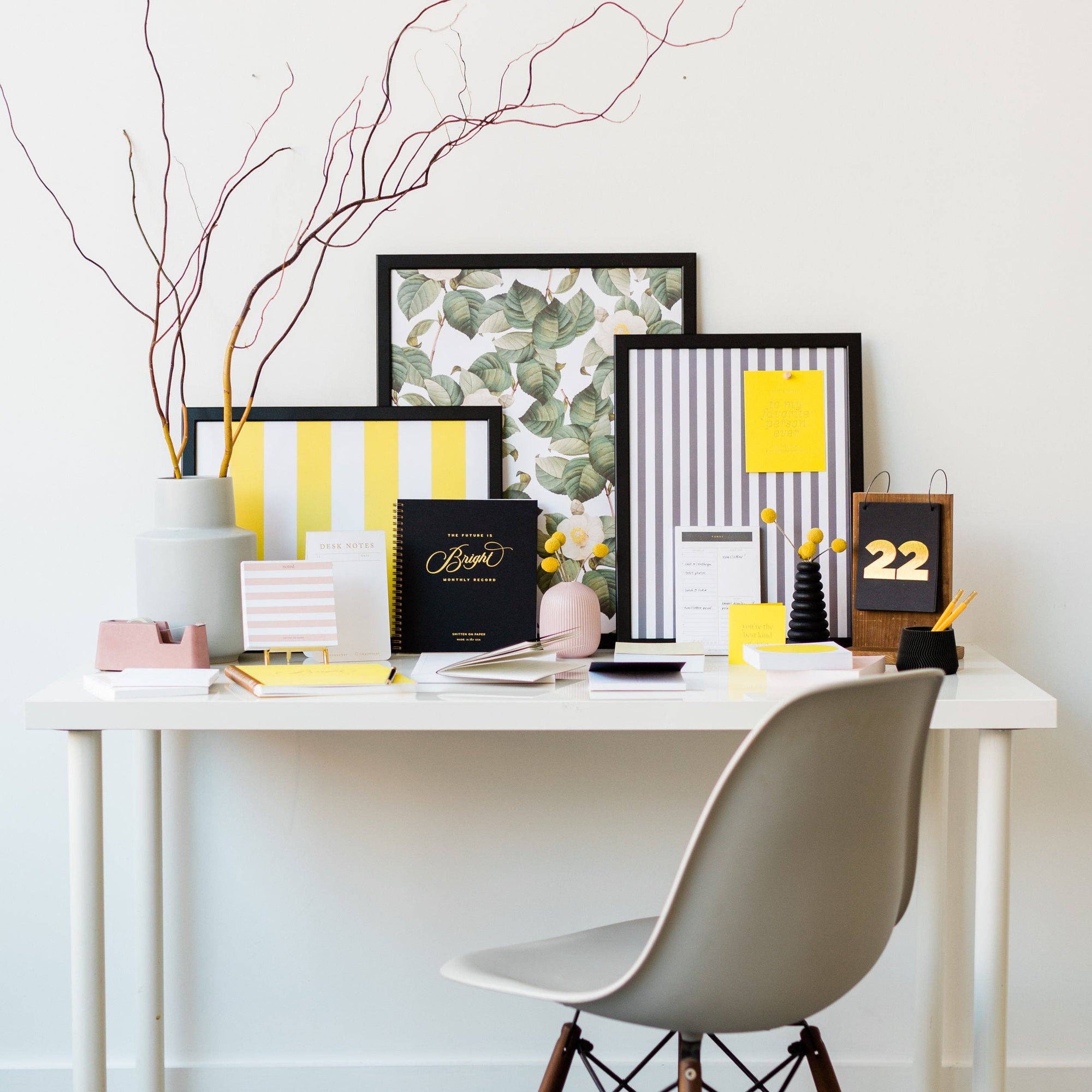 Future is Bright Monthly Planner Yellow