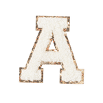 A - Letter Patch White