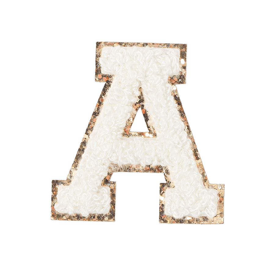 A - Letter Patch White