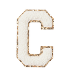 C - Letter Patch White