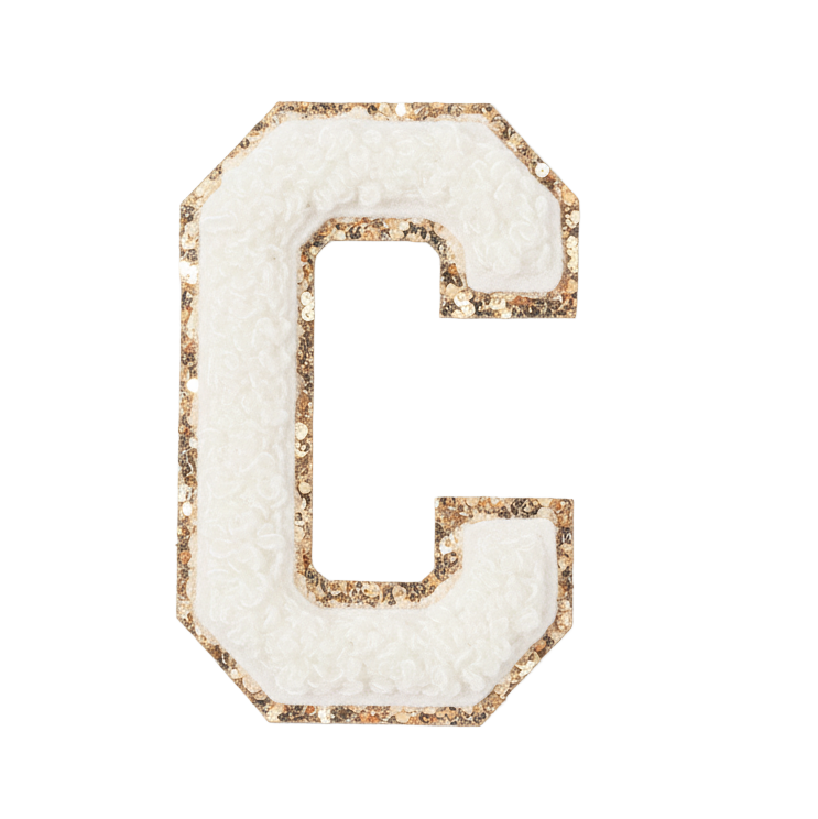 C - Letter Patch White
