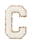 C - Letter Patch White