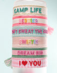 Dream Big  | Embroidered Bracelet