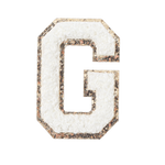 G - Letter Patch White
