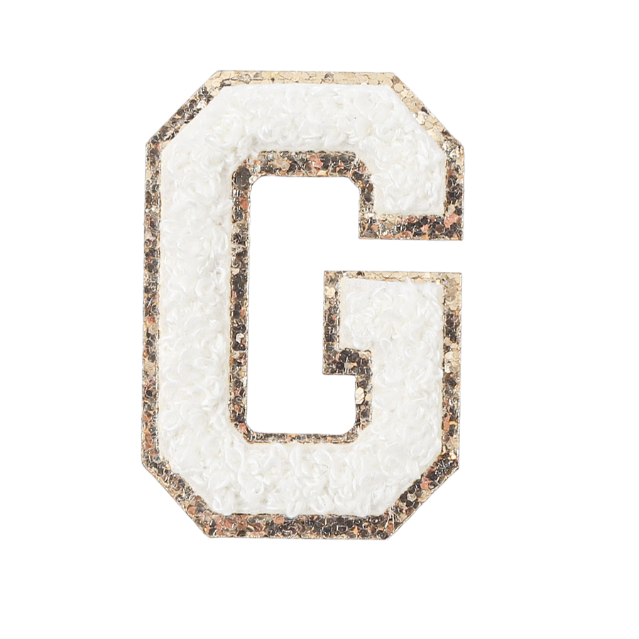 G - Letter Patch White