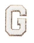 G - Letter Patch White