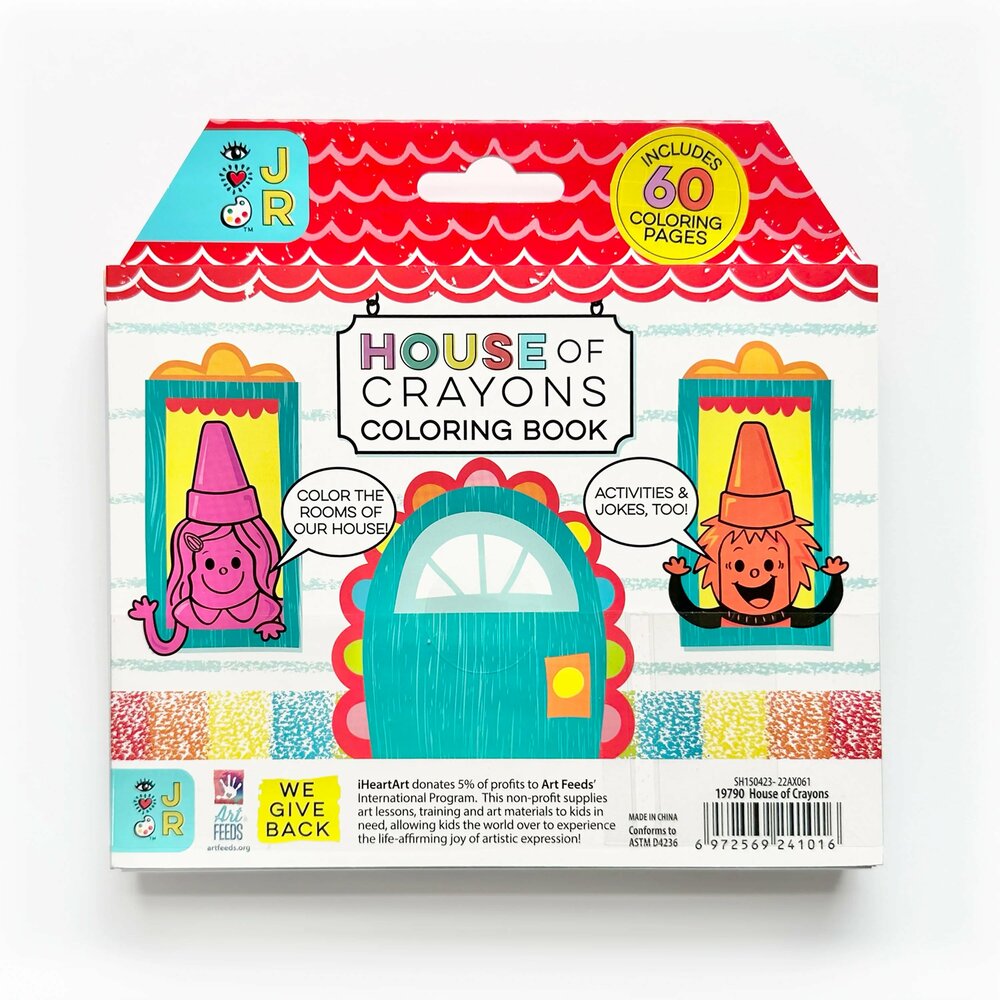 House of Crayons with Coloring Book