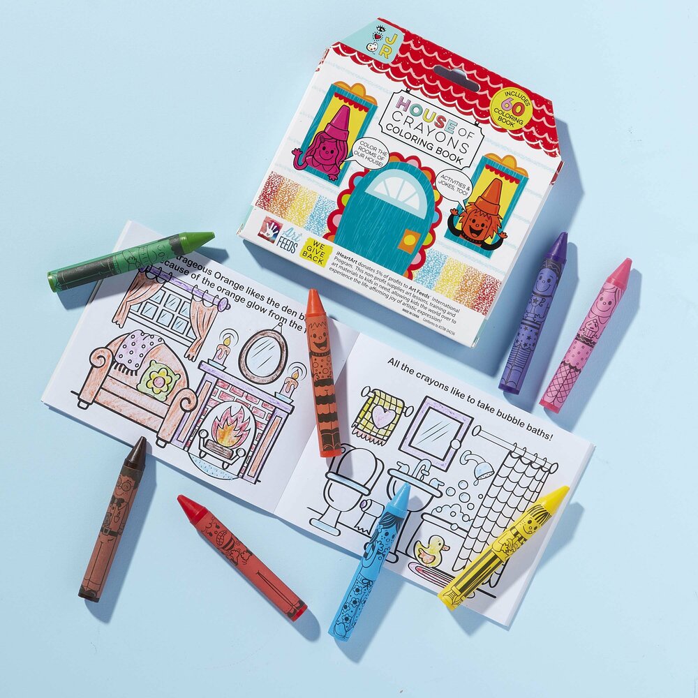 House of Crayons with Coloring Book