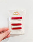 Candy Cane Clip Set - White and Red