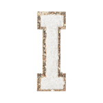 I - Letter Patch White